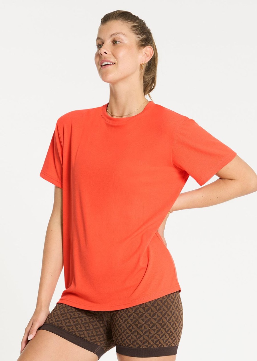 Tops NIMBLE | Oversized Ribbed Tee