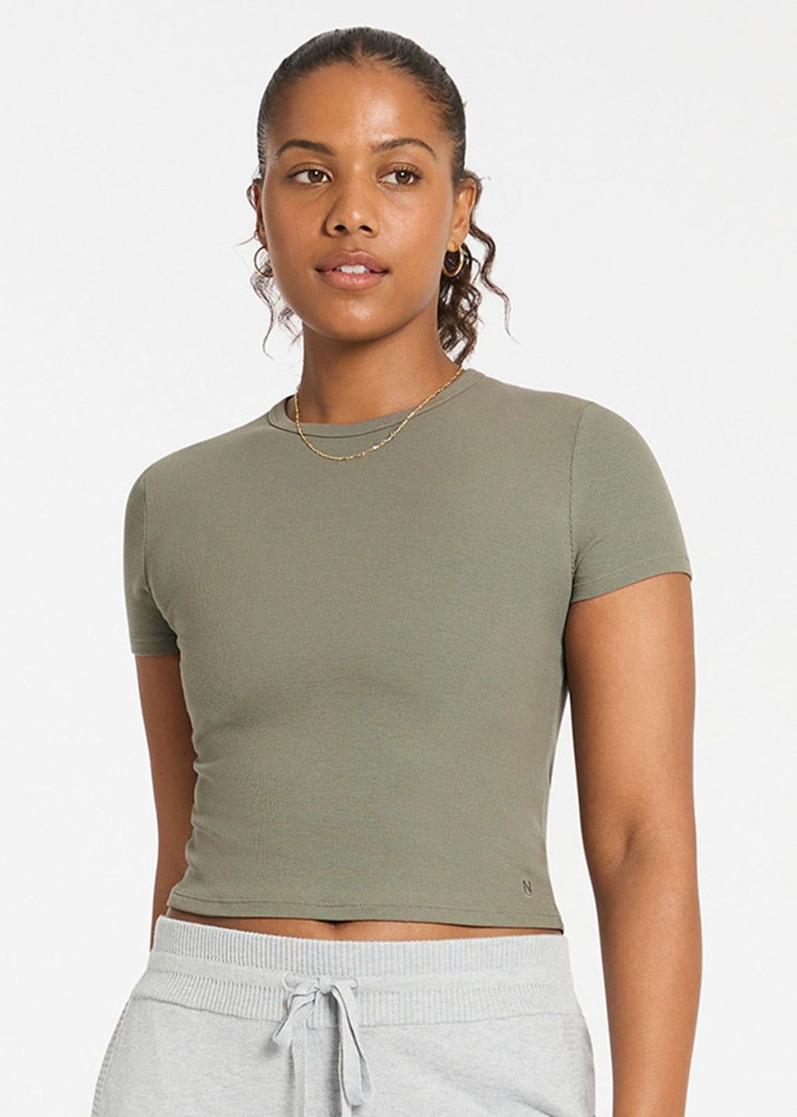 Tops NIMBLE | Ribbed Cutey Tee